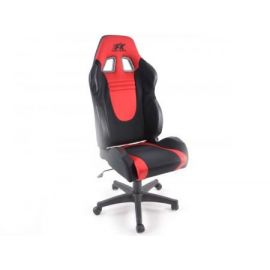 FK kancelářská židle křeslo Racecar černo-červené