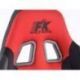 FK kancelářská židle křeslo Racecar černo-červené