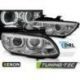 Přední světla BMW E92/E93 06-10 DRL R87 ANGEL EYES CHROM LED XENON