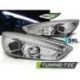 Přední světla FORD FOCUS MK3 15- DRL R87 TUBE LIGHT CHROM LED