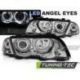 Přední světla BMW E46 05.98-08.01 LIMO TOURING ANGEL EYES CHROM LED