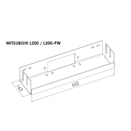 Montážní deska pro naviják MITSUBISHI L200 2006 - 2009 - 2015