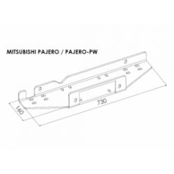 Montážní deska pro naviják MITSUBISHI PAJERO 2007 - 2015 -