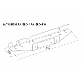 Montážní deska pro naviják MITSUBISHI PAJERO 2007 - 2015 -