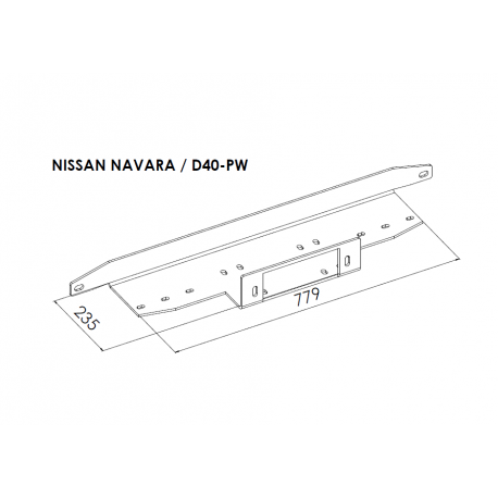 Montážní deska pro naviják NISSAN NAVARA 2005 - 2010