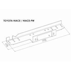 Montážní deska pro naviják TOYOTA HIACE 2004 - 2012