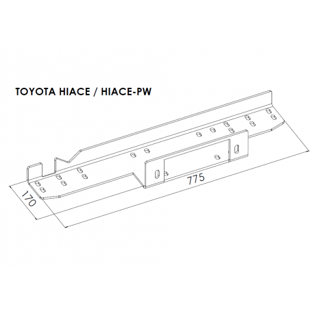 Montážní deska pro naviják TOYOTA HIACE 2004 - 2012