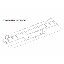 Montážní deska pro naviják TOYOTA HILUX 2005 - 2011 - 2015