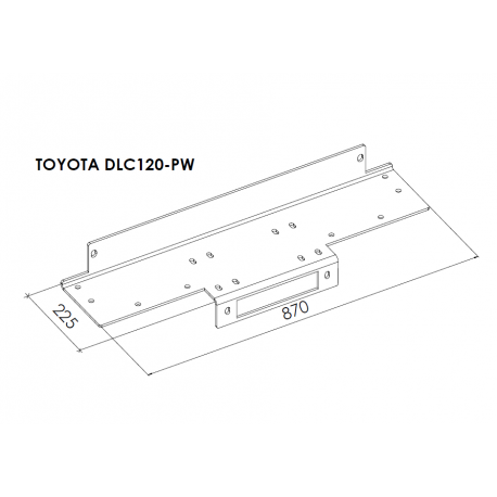 Montážní deska pro naviják TOYOTA LAND CRUISER 120 2002 - 2009