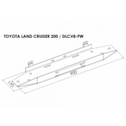 Montážní deska pro naviják TOYOTA LAND CRUISER V8 2007 - 2012