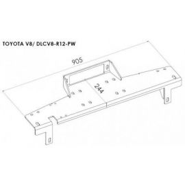 Montážní deska pro naviják TOYOTA LAND CRUISER V8 2012 -