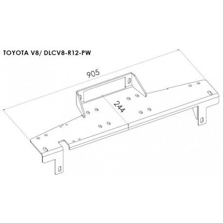 Montážní deska pro naviják TOYOTA LAND CRUISER V8 2012 -