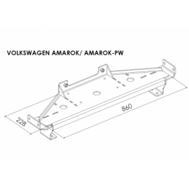 Montážní deska pro naviják VW AMAROK 2009 - 2016