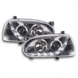 Světla přední LED VW Golf 3 1HXO 91- Chrom