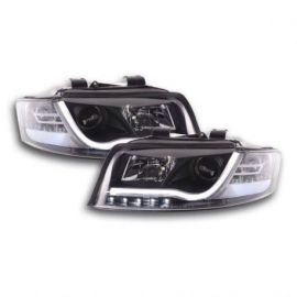 Světla přední LED DRL Audi A4 01-04 Černé