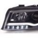 Světla přední LED DRL Audi A4 01-04 Černé