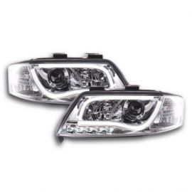 Světla přední LED DRL Audi A6 97-01 Chrom