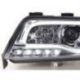 Světla přední LED DRL Audi A6 97-01 Chrom