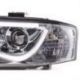 Světla přední LED DRL Audi A6 97-01 Chrom