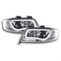 Světla přední LED DRL Audi A6 01-04 Chrom