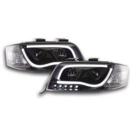 Světla přední LED DRL Audi A6 01-04 Černé