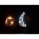 Světla přední LED Mercedes E W211 02- Černé