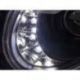 Světla přední LED Mercedes E W211 02- Černé