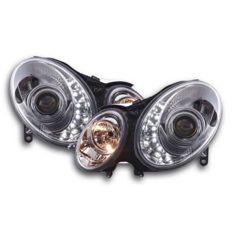 Světla přední LED Mercedes W211 02-06 Chrom