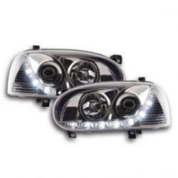 Světla přední LED DRL VW Golf 3 91-97 Chrom