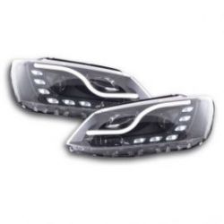 Světla přední LED DRL VW Jetta 6 11- Černé