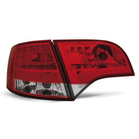 Zadní světla Ledkové AUDI A4 B7 11.04-03.08 AVANT RED WHITE LED