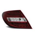 Zadní světla Ledkové MERCEDES C-KLASA W204 SEDAN 07-10 RED WHITE LED BAR