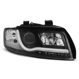 Přední světla AUDI A4 10.00-10.04 LED TUBE LIGHTS BLACK