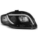 Přední světla AUDI A4 B7 11.04-03.08 LED TUBE LIGHTS BLACK