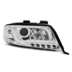 Přední světla AUDI A6 05.97-05.01 LED TUBE LIGHTS CHROM