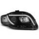 Přední světla AUDI A4 B7 11.04-03.08 TUBE LIGHTS BLACK homologace DRL R87