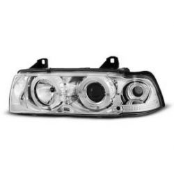 Přední světla BMW E36 12.90-08.99 ANGEL EYES CHROM