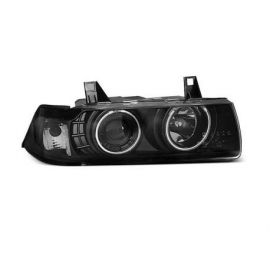 Přední světla BMW E36 12.90-08.99 C/C ANGEL EYES BLACK