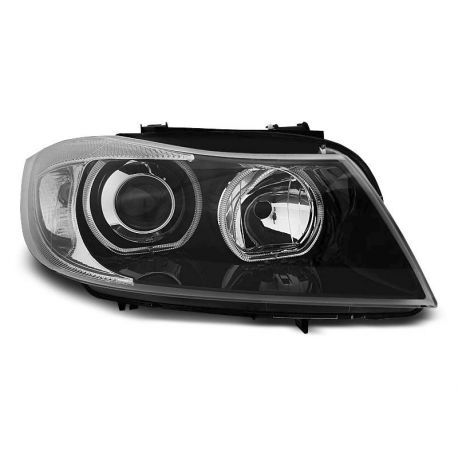 Přední světla BMW E90/E91 03.05-08.08 LED ANGEL EYES BLACK