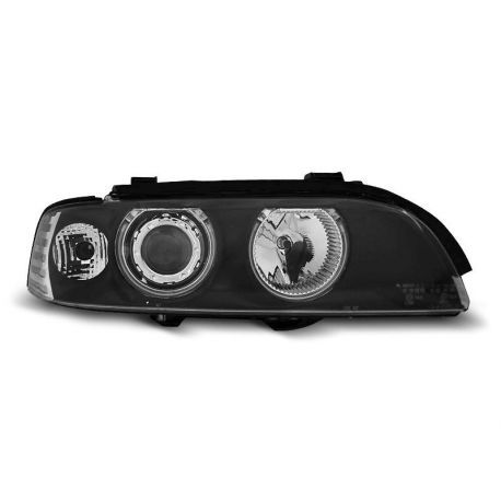 Přední světla BMW E39 09.95-06.03 ANGEL EYES BLACK CCFL