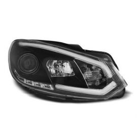 Přední světla VW GOLF 6 10.08-12 BLACK TUBE LIGHTS homologace DRL R87