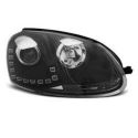 Přední světla VW GOLF 5 10.03-09 LED DRL R87 BLACK